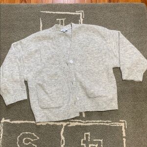 & Other Stories Alpaca Gray Oversized Cardigan Size Small